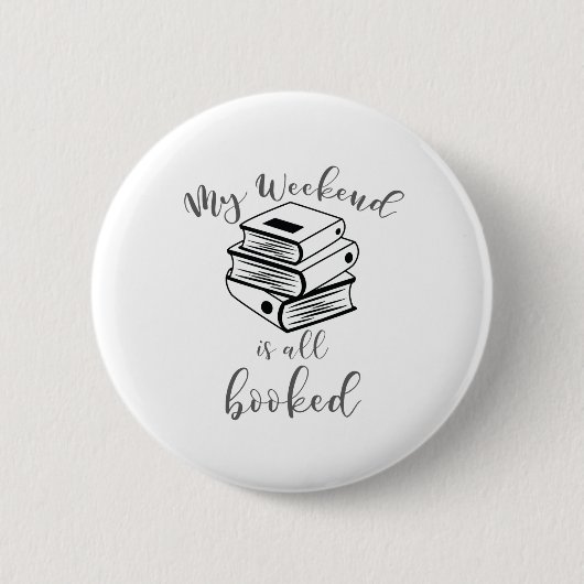 Lover Book Nerd Reader Weekend Alle gebucht Button (Vorderseite)