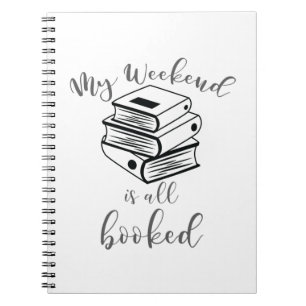 Lover Book Nerd Reader Weekend Alle gebucht Notizblock