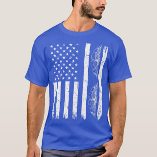 Lover Books USA Flag Book Lover lesen T-Shirt