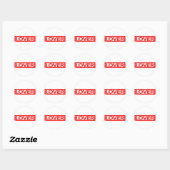 Lover Briefmarke Runder Aufkleber (Blatt)