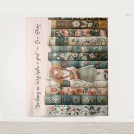 Lover buchen | Anne von Green Gables | Blumenbüche Wandteppich