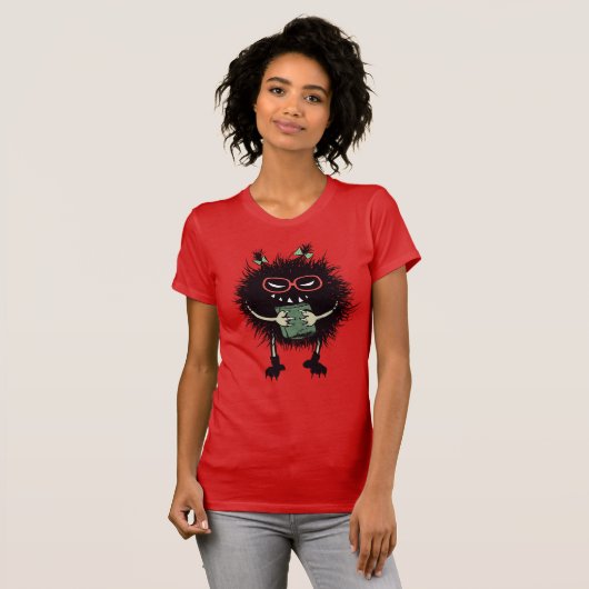 Lover Evil Character Book Nerd lesen T-Shirt (Vorne ganz)