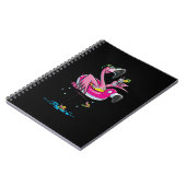 Lover | Flamingo schwimmen gehen Notizblock (Linke Seite)