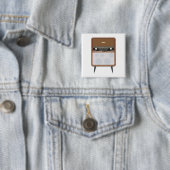 Lover für Vintage Radio Retro Music aus dem Mittel Button (Beispiel)