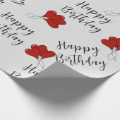 Lover Geburtstag Geschenkpapier (Ecke)