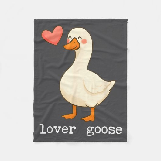 Lover Goose And Fighter Goose, Funny Couple Goose  Fleecedecke (Vorderseite)