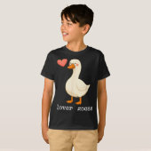 Lover Goose And Fighter Goose, Funny Couple Goose  T-Shirt (Vorne ganz)