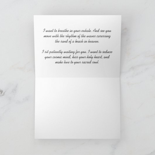 LOVER GREETING CARD KARTE (Innenseite)