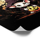 Lover Halloween Spooky Ghost Costume Style Poster (Ecke)