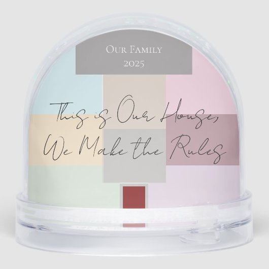 Lover House Snow Globe Schneekugeln (Rückseite)