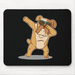 Lover I Dabbing English Bulldog Mousepad