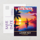Lover Key, Florida Save The Date (Vorne/Hinten)