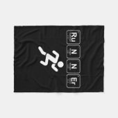 Lover-Marathon-Lover-Lauf Fleecedecke (Vorderseite (Horizontal))