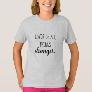 Lover of all Things Stranger Girls' Ringer-T - Shi T-Shirt
