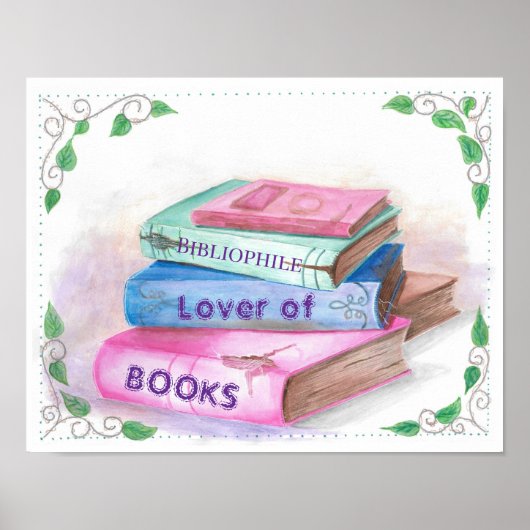 Lover of Books Poster (Vorne)