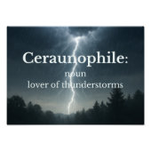Lover of Thunder Storms Fotodruck (Vorne)