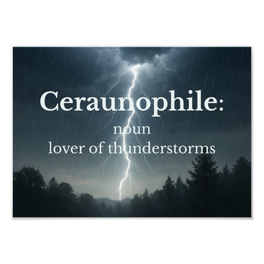 Lover of Thunder Storms Fotodruck (Vorne)