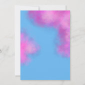 Lover Pastel Cloudy Bridal Dusche Einladung (Rückseite)