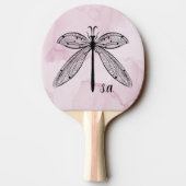 Lover Pink Monogram Tischtennis Schläger (Rückseite)
