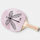 Lover Pink Monogram Tischtennis Schläger (Seitenansicht)
