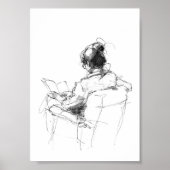 Lover Reading Moment - Gemütlicher Reader Poster (Vorne)