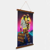 Lover’s Holiday Wandteppich Mit Holzrahmen (Gewinkelt)