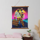 Lover’s Holiday Wandteppich Mit Holzrahmen (Schlafzimmer)