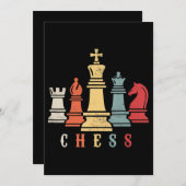 Lover| Schach Set Gutschein Feiertagskarte (Vorne/Hinten)