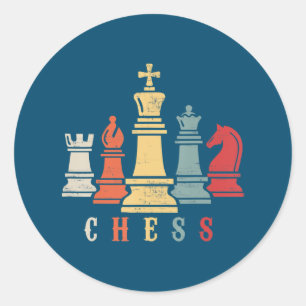 Lover Schach Set Gutschein Runder Aufkleber