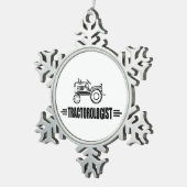Lover Schneeflocken Zinn-Ornament (Rechts)