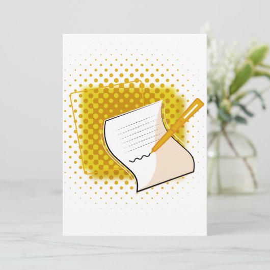 Lover schreiben einladung (Stehend Vorderseite)