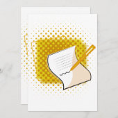 Lover schreiben einladung (Vorne/Hinten)