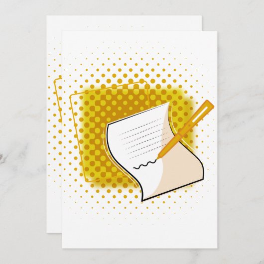 Lover schreiben einladung (Vorne/Hinten)