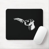 Lover Skeleton Hand Boop Funny Halloween 2023 Labr Mousepad (Mit Mouse)