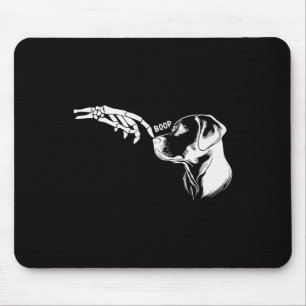 Lover Skeleton Hand Boop Funny Halloween 2023 Labr Mousepad