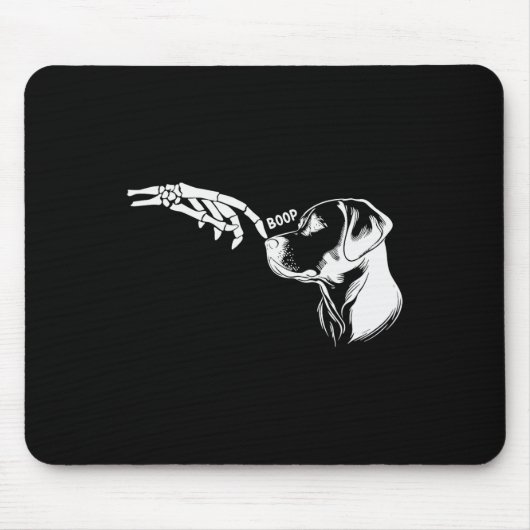 Lover Skeleton Hand Boop Funny Halloween 2023 Labr Mousepad (Vorne)