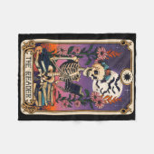 Lover Tarot Card The Reader Mystic Funny Skel Fleecedecke (Vorderseite (Horizontal))
