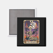 Lover Tarot Card The Reader Mystic Funny Skel Magnet (Vorderseite/Rückseite)
