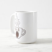 Lover-Tasse des getired Coffee | Funny Morning Caf Kaffeetasse (Vorderseite Links)