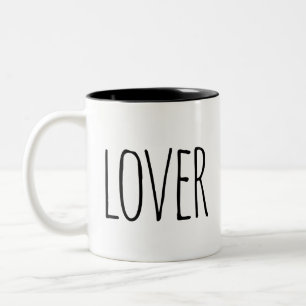 LOVER Tasse Einfaches Text Rae Dunn Inspiriert