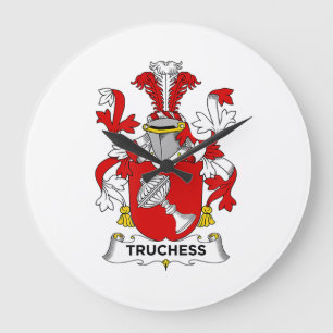 Lover  Truchess - Wappen - Familienwappen Große Wanduhr