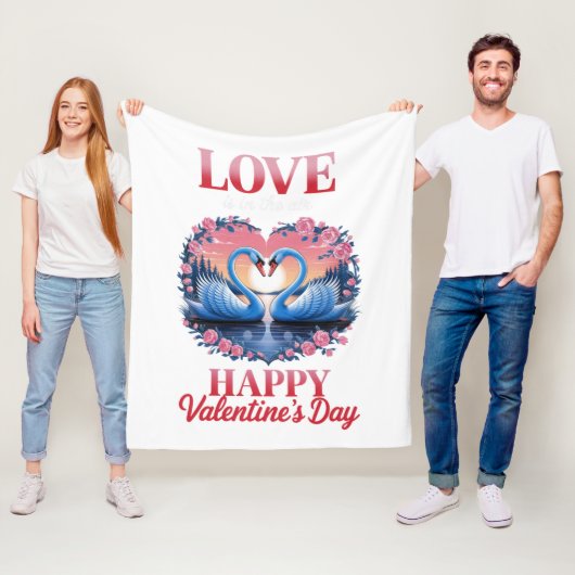 Lover Valentine's Day - Romantischer Herzkrebs Lee Fleecedecke (Beispiel)
