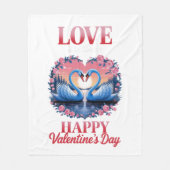 Lover Valentine's Day - Romantischer Herzkrebs Lee Fleecedecke (Vorderseite)