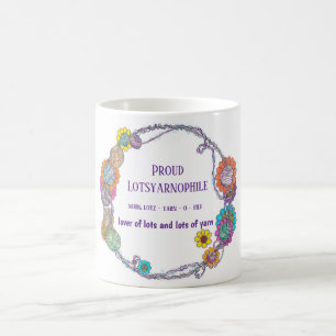 Lover von vielen Yarn Kaffeetasse