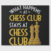 Lover| Was passiert im Schachklub Spaß Geschenkpapier (Flach)