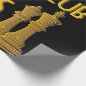 Lover| Was passiert im Schachklub Spaß Geschenkpapier (Ecke)