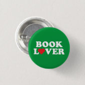 Lover White Text with Red Heart Icon Button (Vorne & Hinten)