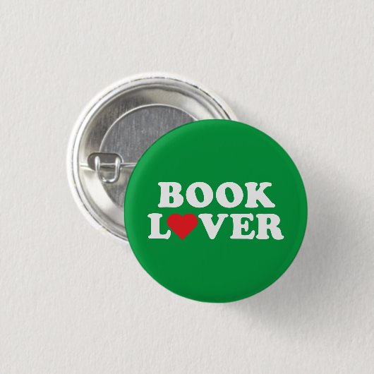 Lover White Text with Red Heart Icon Button (Vorne & Hinten)