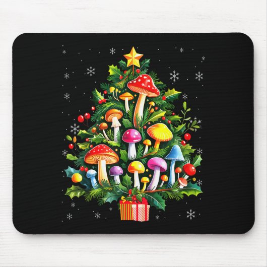 Lover Xmas Mushroom Christmas Tree  Mousepad (Vorne)