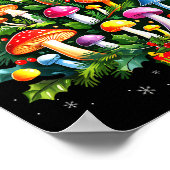 Lover Xmas Mushroom Christmas Tree  Poster (Ecke)